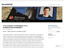 Tablet Screenshot of donaldehall.wordpress.com