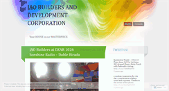 Desktop Screenshot of jaobuilders.wordpress.com