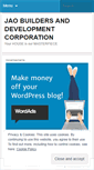 Mobile Screenshot of jaobuilders.wordpress.com