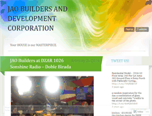 Tablet Screenshot of jaobuilders.wordpress.com