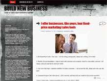 Tablet Screenshot of buildnewbusiness.wordpress.com