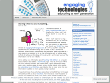 Tablet Screenshot of engagingtechnologies.wordpress.com
