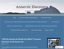 Tablet Screenshot of antarcticdiscovery.wordpress.com