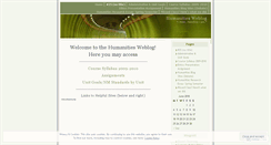 Desktop Screenshot of humanities101.wordpress.com