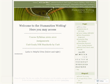 Tablet Screenshot of humanities101.wordpress.com
