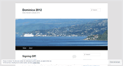 Desktop Screenshot of dominica2012.wordpress.com