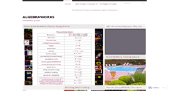 Desktop Screenshot of algebraworks.wordpress.com