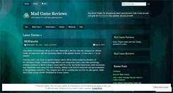 Desktop Screenshot of madgamereviews.wordpress.com