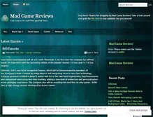 Tablet Screenshot of madgamereviews.wordpress.com