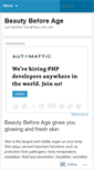 Mobile Screenshot of beautybeforeages.wordpress.com