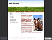 Tablet Screenshot of horseisletips.wordpress.com