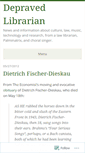 Mobile Screenshot of depravedlibrarian.wordpress.com