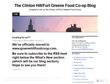 Tablet Screenshot of fortgreenecoop.wordpress.com