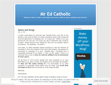 Tablet Screenshot of mredcatholic.wordpress.com