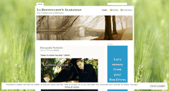 Desktop Screenshot of larestitucion.wordpress.com