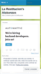 Mobile Screenshot of larestitucion.wordpress.com