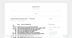 Desktop Screenshot of jayaschool.wordpress.com