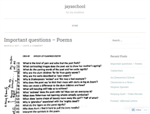 Tablet Screenshot of jayaschool.wordpress.com