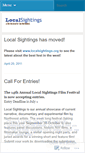 Mobile Screenshot of localsightingsfilmfest.wordpress.com
