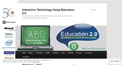 Desktop Screenshot of educationitcamp.wordpress.com