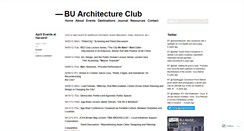 Desktop Screenshot of buarchitecture.wordpress.com