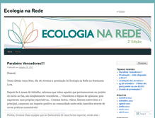 Tablet Screenshot of ecologianarede.wordpress.com