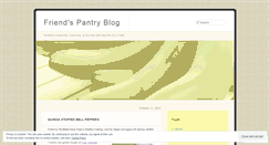 Desktop Screenshot of friendspantry.wordpress.com