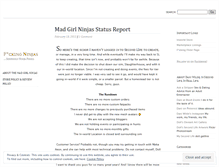 Tablet Screenshot of madgirlninjas.wordpress.com