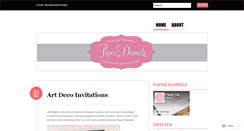 Desktop Screenshot of paperdamsels.wordpress.com