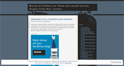 Desktop Screenshot of mrsbconner.wordpress.com