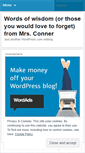 Mobile Screenshot of mrsbconner.wordpress.com