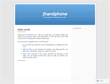 Tablet Screenshot of jhandphone.wordpress.com