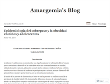 Tablet Screenshot of amargemia.wordpress.com