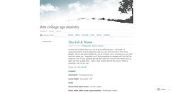 Desktop Screenshot of collegeageministry.wordpress.com