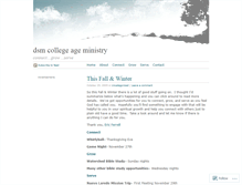 Tablet Screenshot of collegeageministry.wordpress.com