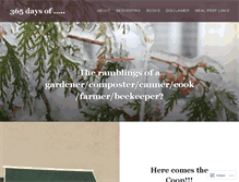Tablet Screenshot of 365daysofgardening.wordpress.com