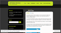 Desktop Screenshot of mflideasfactory.wordpress.com