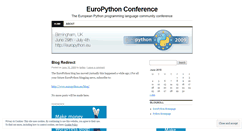 Desktop Screenshot of europython.wordpress.com