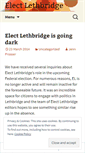 Mobile Screenshot of electlethbridge.wordpress.com