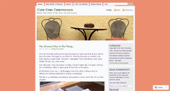 Desktop Screenshot of cafegirlchronicles.wordpress.com