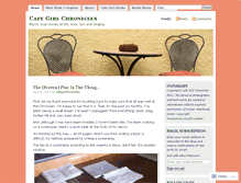 Tablet Screenshot of cafegirlchronicles.wordpress.com