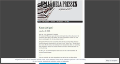 Desktop Screenshot of hallahelapressen.wordpress.com