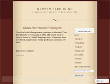 Tablet Screenshot of glutenfreenc.wordpress.com