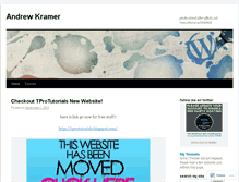 Tablet Screenshot of andrewkramerz.wordpress.com