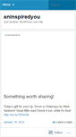 Mobile Screenshot of aninspiredyou.wordpress.com