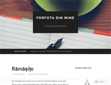 Tablet Screenshot of forfotadinmine.wordpress.com