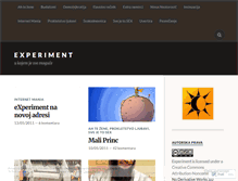 Tablet Screenshot of exxxperiment.wordpress.com