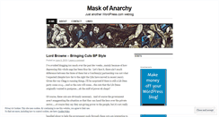 Desktop Screenshot of maskofanarchy.wordpress.com