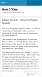 Mobile Screenshot of new2cue.wordpress.com