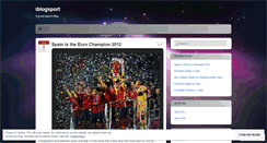 Desktop Screenshot of iblogsport.wordpress.com